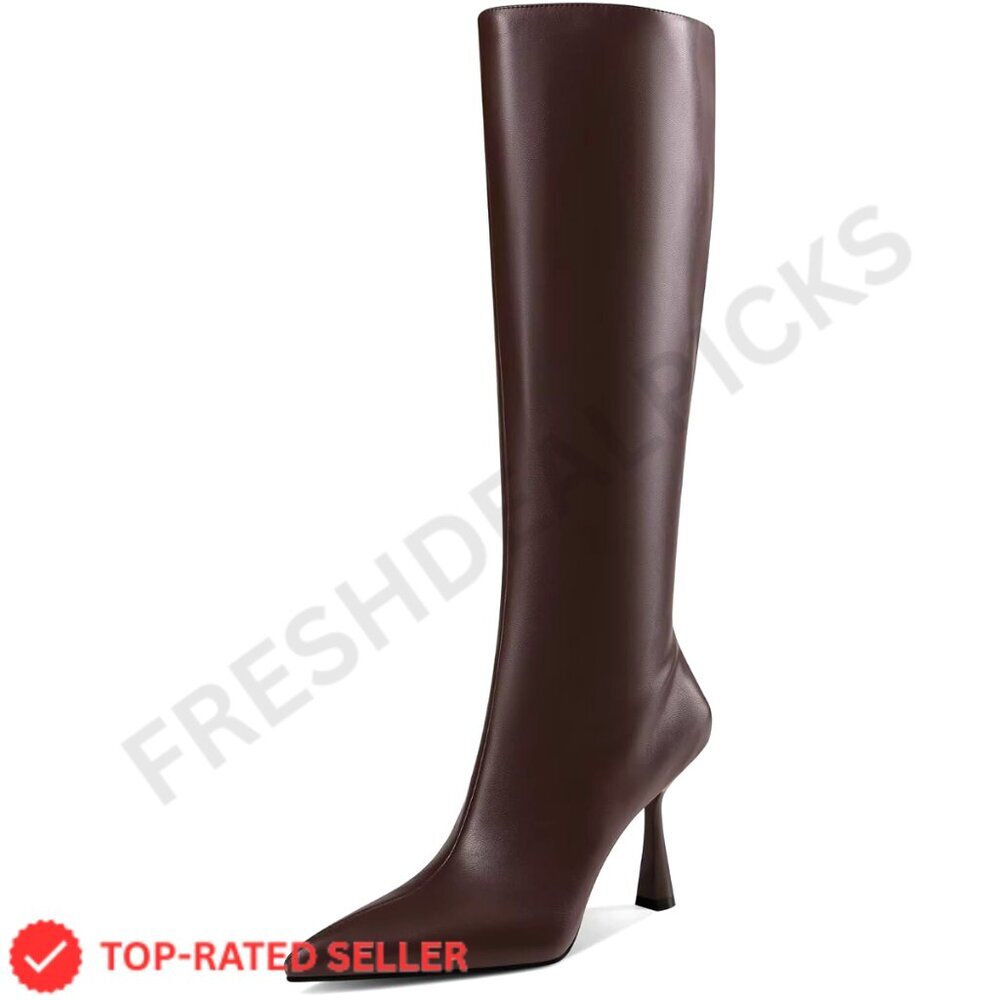 BRAND NEW GPXGPX Boots 6 Brown High Heel